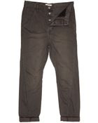River Island Grey Twist Seam Chinos - Lyst
