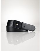 Lauren by Ralph Lauren Metallic Leather Belt - Lyst