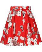 Olympia Le-Tan Mini Skirt - Lyst