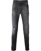 Dolce & Gabbana Distressed Skinny Jeans - Lyst