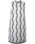 Christopher Kane Embroidered Shift Dress - Lyst