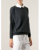 Brunello Cucinelli Knit Sweater - Lyst