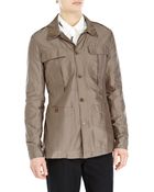 Rick Owens Taupe Four-Pocket Jacket - Lyst