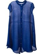 Issey Miyake Cauliflower Oversized Buttoned Tunic - Lyst