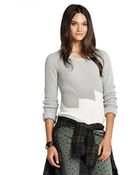 BCBGeneration Intarsia Geometric Pullover - Lyst
