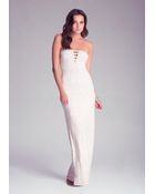 Bebe Strapless Detail Maxi Dress - Lyst