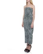 Stella McCartney Silk Strapless Jumpsuit - Lyst