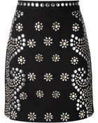 Moschino Cheap & Chic Embellished Skirt - Lyst