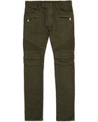 Balmain Coloured Biker Jeans - Lyst