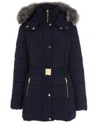 Oasis Kara Long Puffa Jacket - Lyst