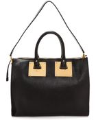 Sophie Hulme Zip Top Bowling Bag - Black - Lyst