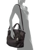 Henry Beguelin Woven Leather Satchel Bag - Lyst