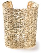 Aurelie Bidermann Hammered Cuff - Lyst