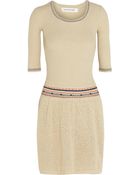 Etoile Isabel Marant Stretch Knit Intarsia Mini Dress - Lyst