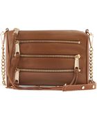 Rebecca Minkoff Five-Zip Mini Crossbody Bag - Lyst