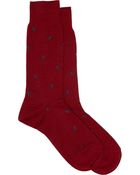 Barneys New York Christmas Tree Mid-Calf Socks - Lyst