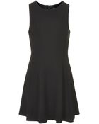 Topshop Flippy Skater Seam Dress - Lyst