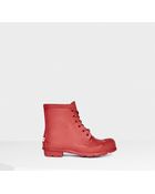 Hunter Original Rubber Lace-Up Boots - Lyst