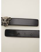 Saint Laurent Animal Buckle Belt - Lyst