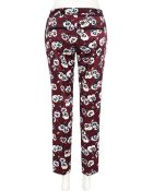 River Island Dark Red Floral Print Slim Cigarette Pants - Lyst