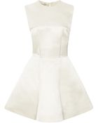 Esme Vie Vanilla Satin Full Skirt Mini Dress - Lyst