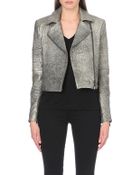 J Brand Aiah Metallic Leather Jacket - Lyst