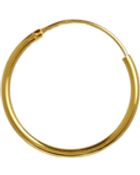 Asos Sterling Silver Gold Plated 20Mm Hoop Earrings - Lyst