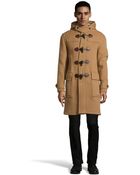 Burberry Brit Mid Camel Wool 3/4 Length Coat - Lyst