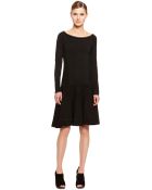 Donna Karan New York Long Sleeve Fit And Flare Dress - Lyst