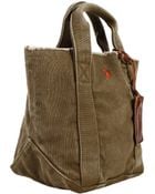 Polo Ralph Lauren Handbag Tote Small Washed Canvas - Lyst