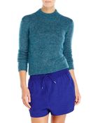 Acne Studios Teal Lia Mohair Sweater - Lyst