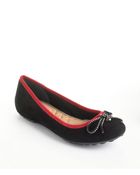 Isaac Mizrahi New York Faun Suede Flats - Lyst