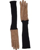 Barneys New York Extended-Cuff Gloves - Lyst