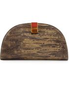 Etienne Aigner Crown Leather Mini-Clutch - Lyst