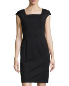 Lafayette 148 New York Jacquard Square-Neck Dress - Lyst