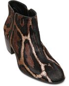 Giuseppe Zanotti Homme 45Mm Printed Ponyskin Ankle Boots - Lyst