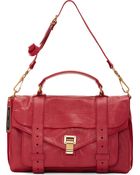 Proenza Schouler Raspberry Luxe Leather Medium Ps1 Satchel - Lyst