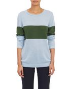 Barneys New York Block-Stripe Sweater - Lyst