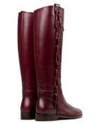 Valentino Burgundy Fringed Boots - Lyst