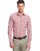 Kenneth Cole Zip-Pocket Plaid Shirt - Lyst