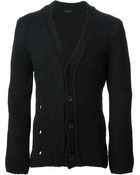 Ann Demeulemeester Chunky V-Neck Cardigan - Lyst