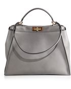 Fendi Large Peekaboo Satchel - Lyst