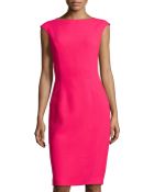 Michael Kors Cap-Sleeve Sheath Dress - Lyst