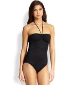 Ralph Lauren Blue Label Onepiece Nosara Crochet Swimsuit - Lyst