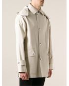 Moncler Gamme Bleu Hooded Trench Coat - Lyst