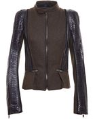 Haider Ackermann Python Sleeve Jacket - Lyst