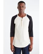 Alternative Apparel Shirttail Henley Tee - Lyst