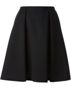 Jil Sander Navy Pleated Skirt - Lyst