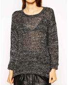 Asos Sweater in Slouchy Marl - Lyst