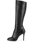 Charlotte Olympia Hannah Leather Knee Boot - Lyst